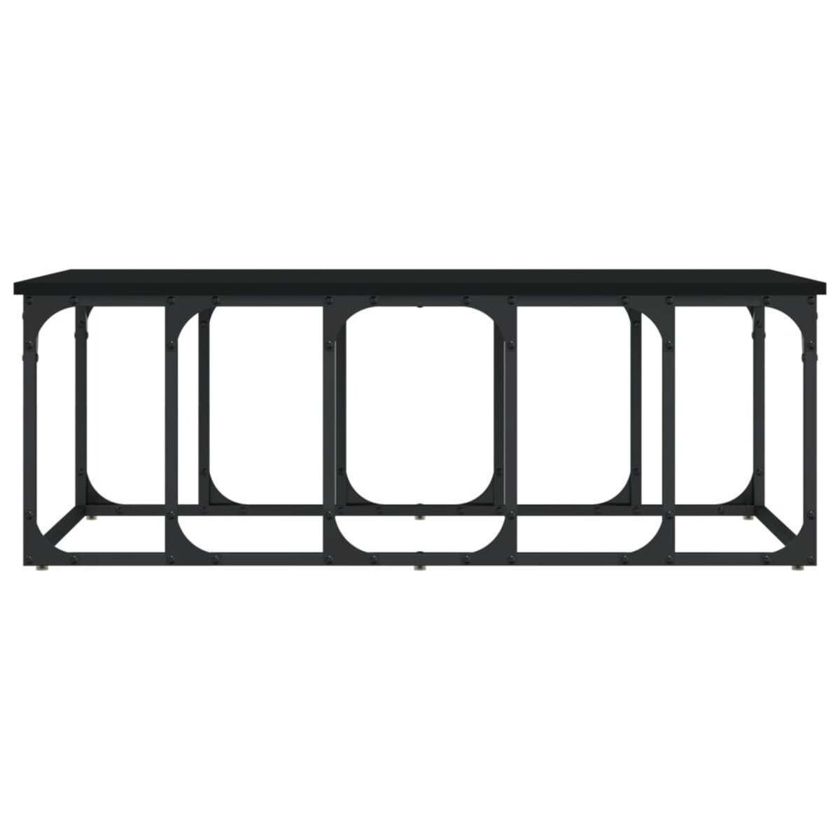 vidaXL Stolik kawowy, czarny, 100x50x35,5 cm, materiał drewnopochodny