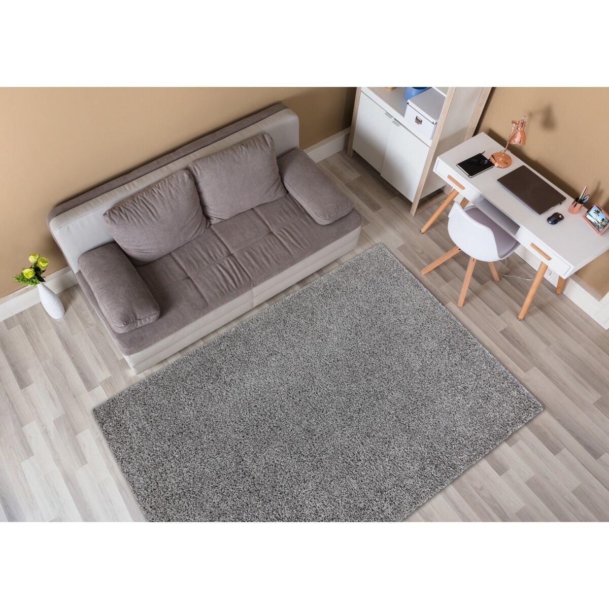 Dywan SOFFI shaggy 5cm szary 120x170 cm