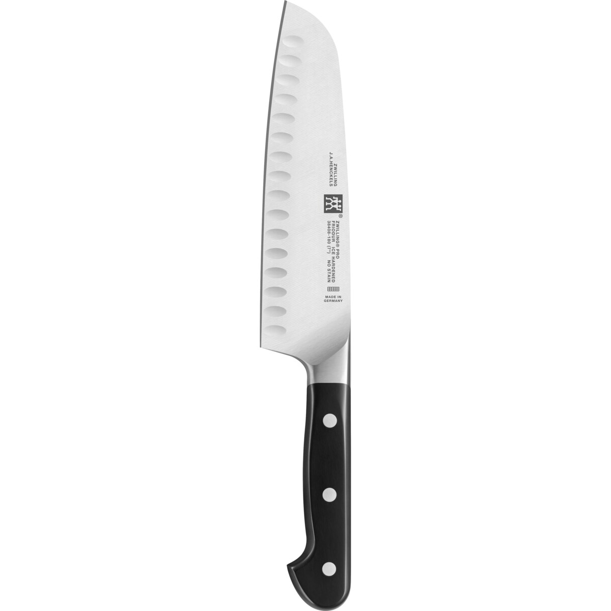 Nóż Santoku z rowkami Zwilling Pro - 18 cm