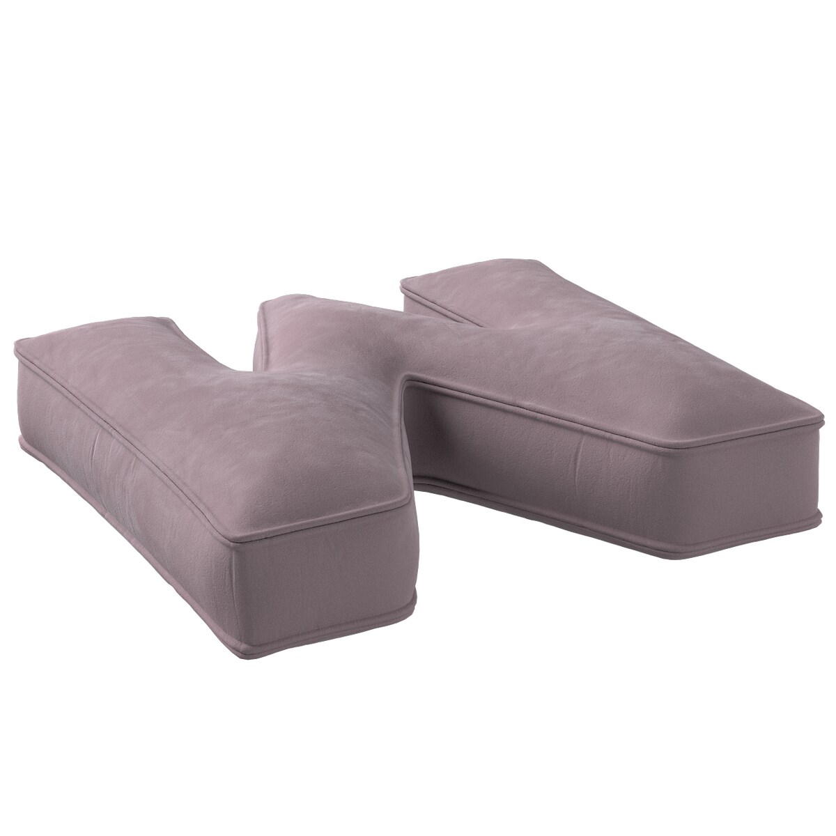 Poduszka literka M, zgaszony róż, 35x40cm, Posh Velvet