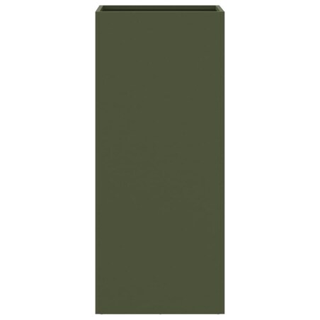 vidaXL Donica, oliwkowa, 32x29x75 cm, stal