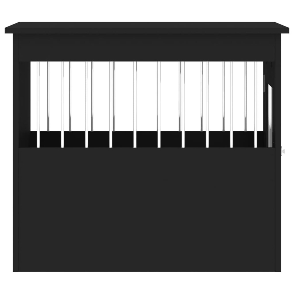 vidaXL Kojec dla psa, czarny, 55x75x65 cm, materiał drewnopochodny