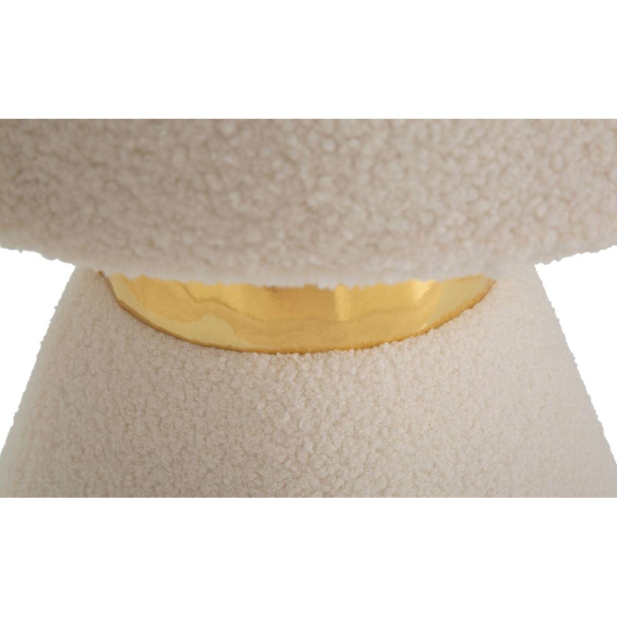 Stołek z pluszu, wys. 51 cm