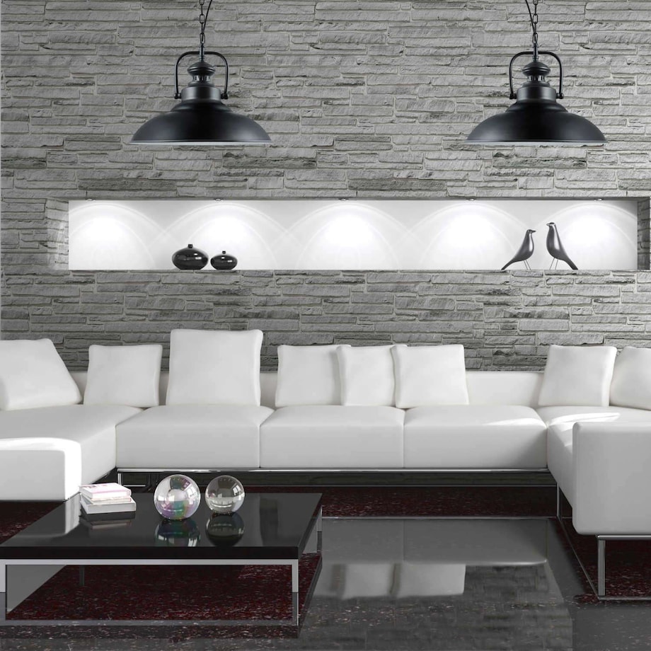 LAMPA wisząca ICELAND 305473 Polux industrialna OPRAWA zwis na łańcuchu czarny