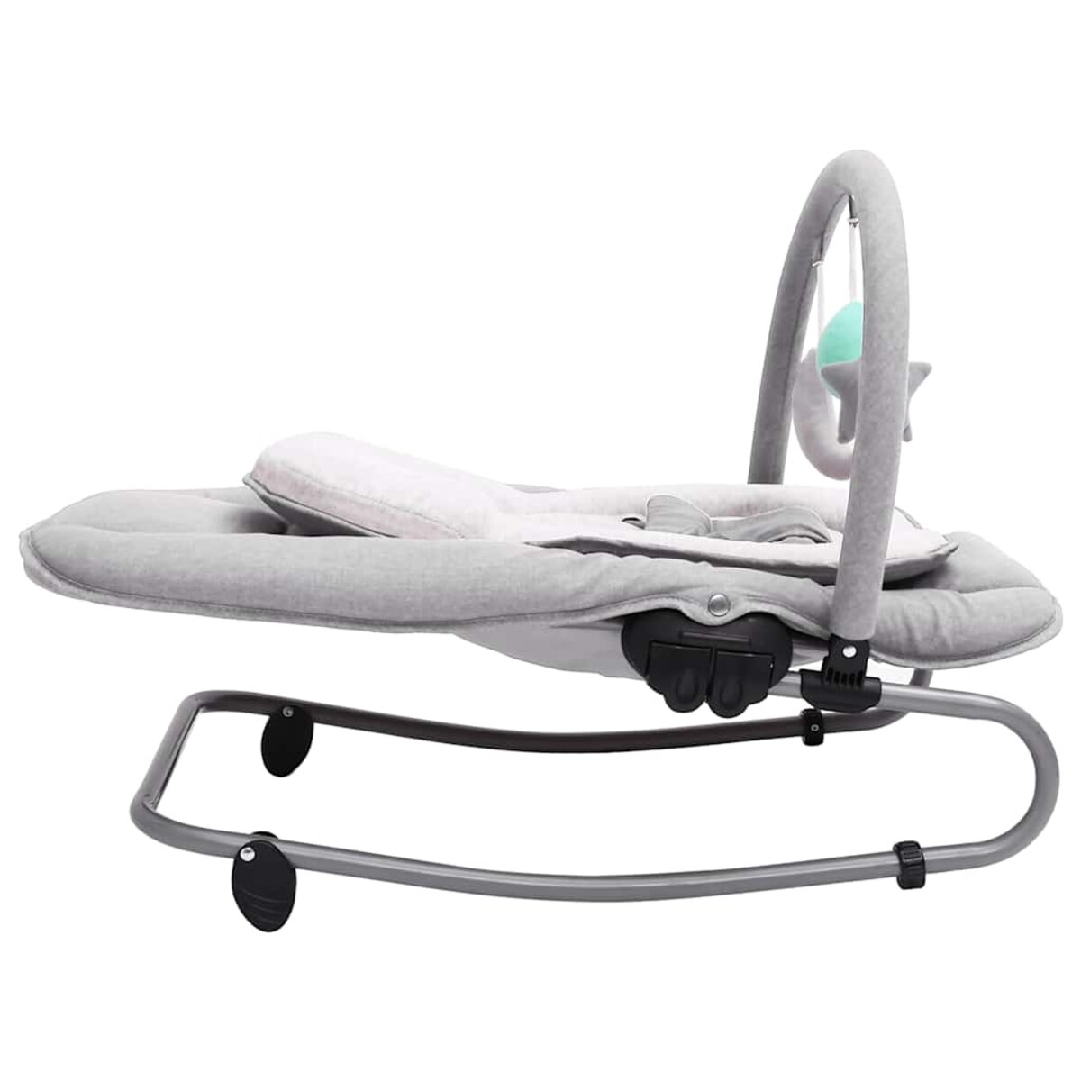 vidaXL Bujaczek niemowlęcy, jasnoszary, stalowy