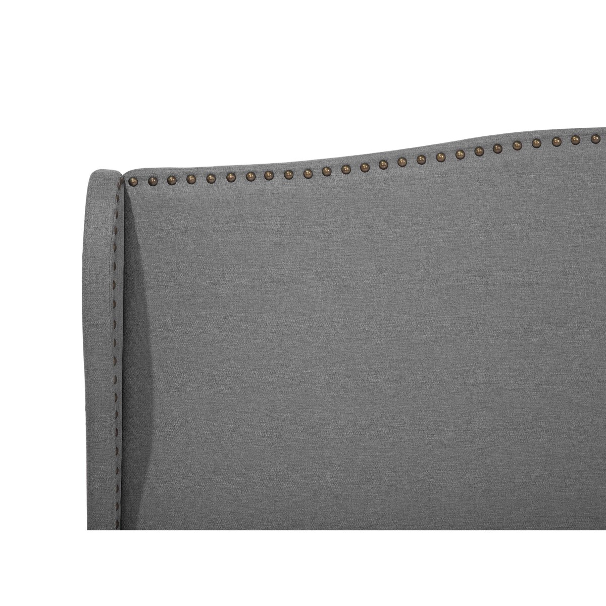 Łóżko tapicerowane 180 x 200 cm szare COLMAR