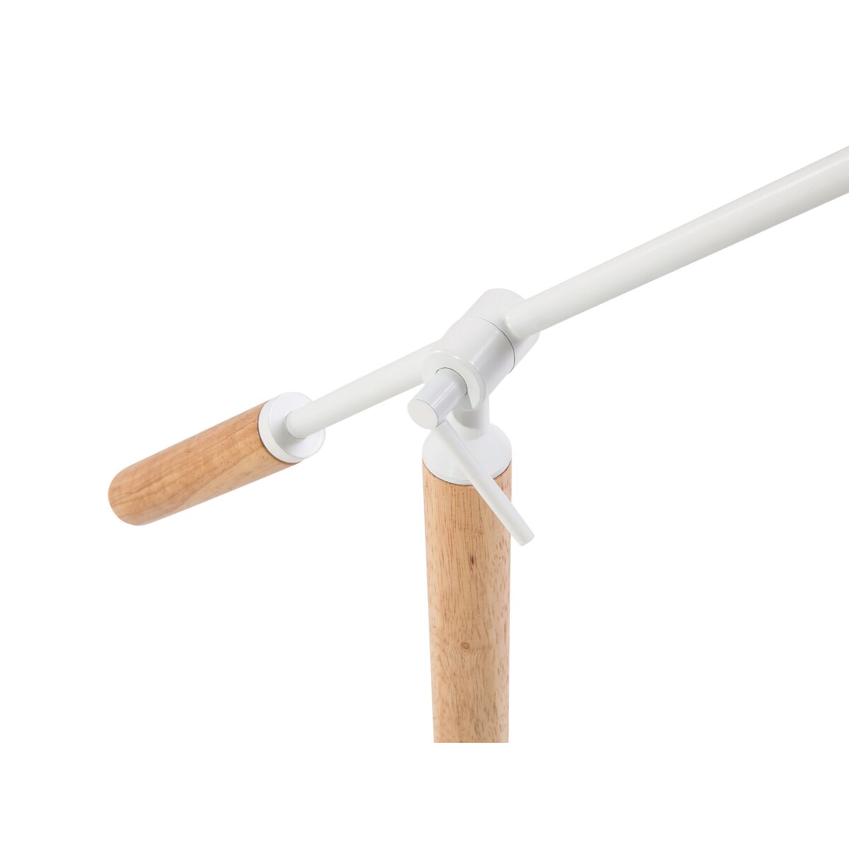 Lampa biurkowa regulowana metalowa biała PECKOS