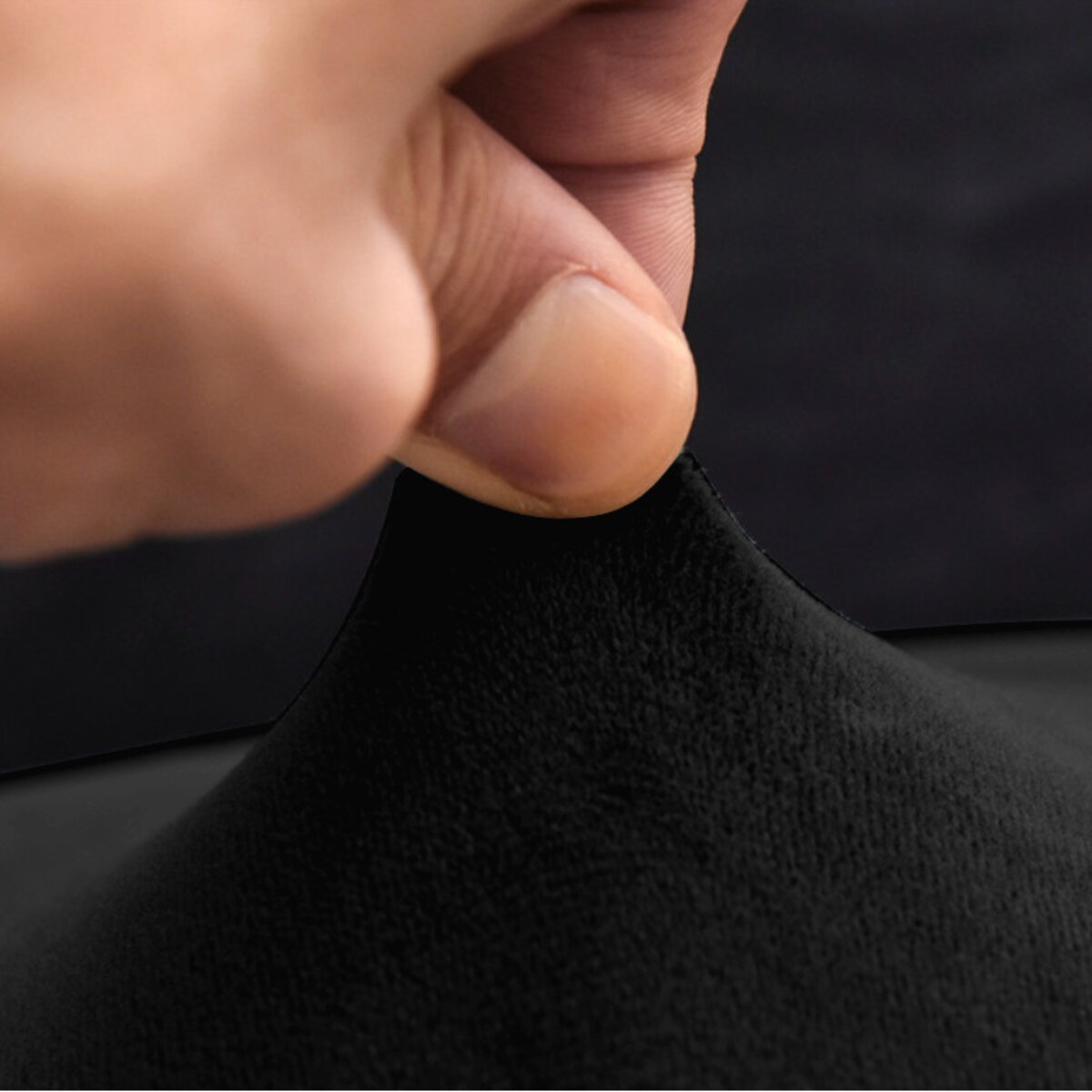 POKROWIEC NA KRZESŁO XXL CZARNY WELUR ELASTYCZNY [21RC]