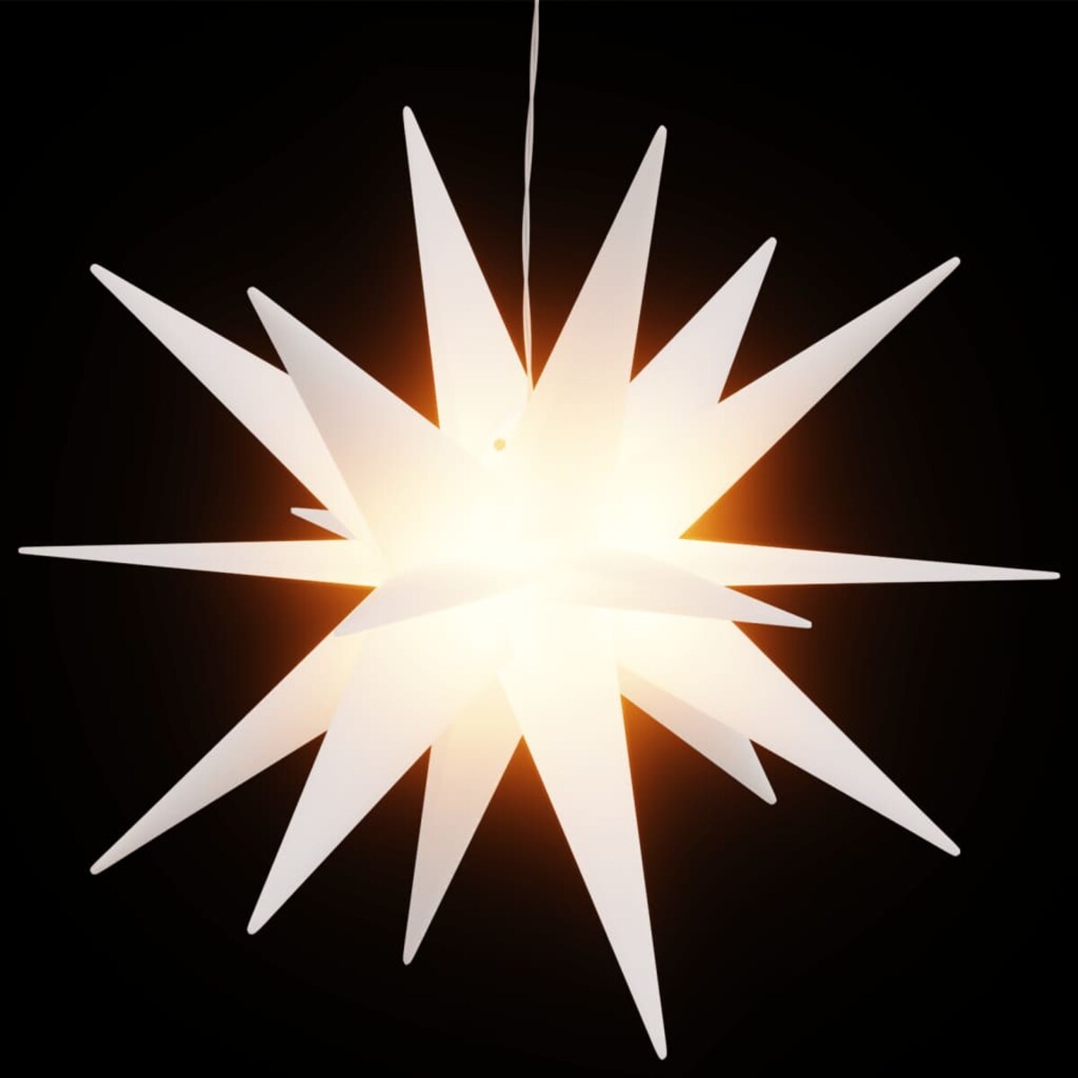 vidaXL Ozdoba świetlna z LED, składana, biała, 43 cm