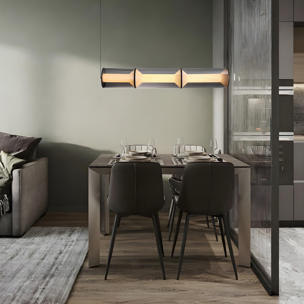 Lampa wisząca Light Prestige Aeris dymny LED CCT 3000K/4000K/6000K (regulowana) 1 szt.