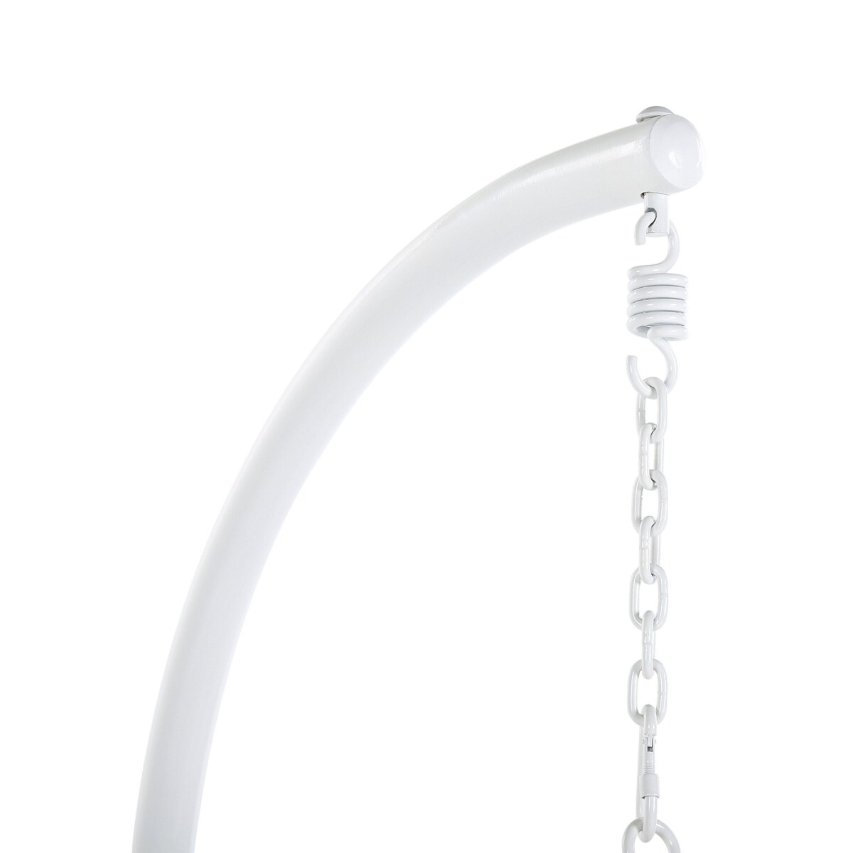 Fotel wiszący ze stojakiem biały ALLERA