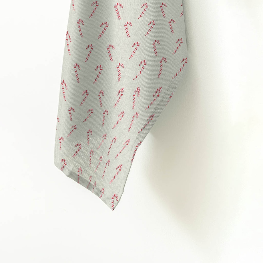 Ręcznik kuchenny świąteczny - Laski cukrowe 50x70 cm