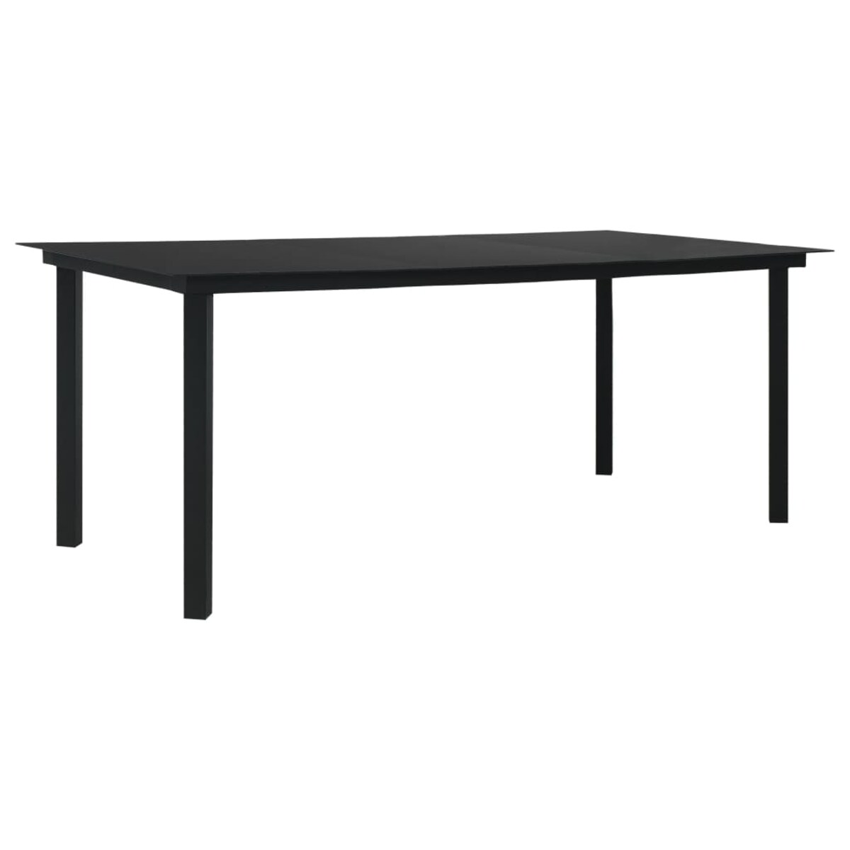 vidaXL 7-cz. zestaw mebli ogrodowych, rattan PVC, czarny