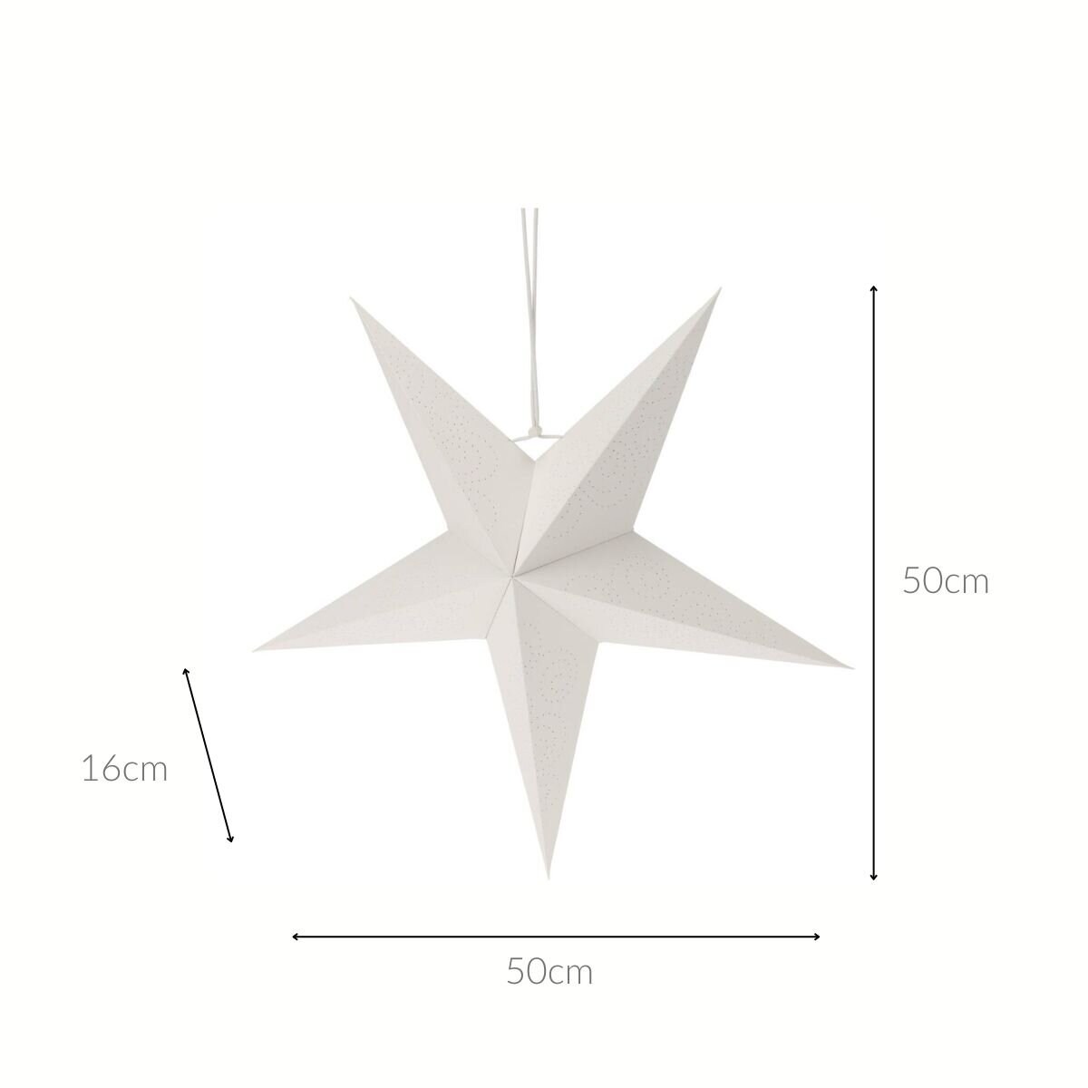 Ozdoba świąteczna na okno, gwiazda z papieru, 45 cm