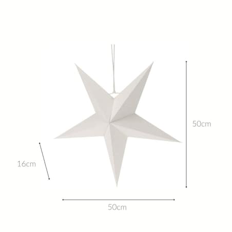 Ozdoba świąteczna na okno, gwiazda z papieru, 45 cm