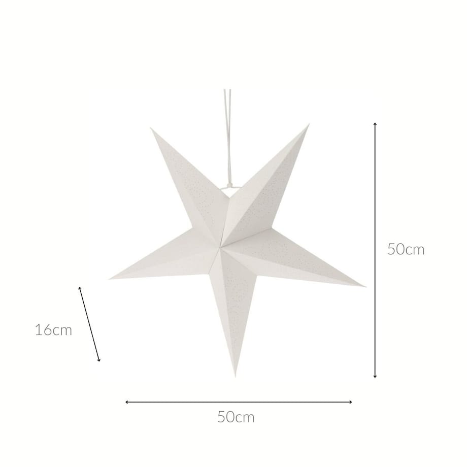 Ozdoba świąteczna na okno, gwiazda z papieru, 45 cm
