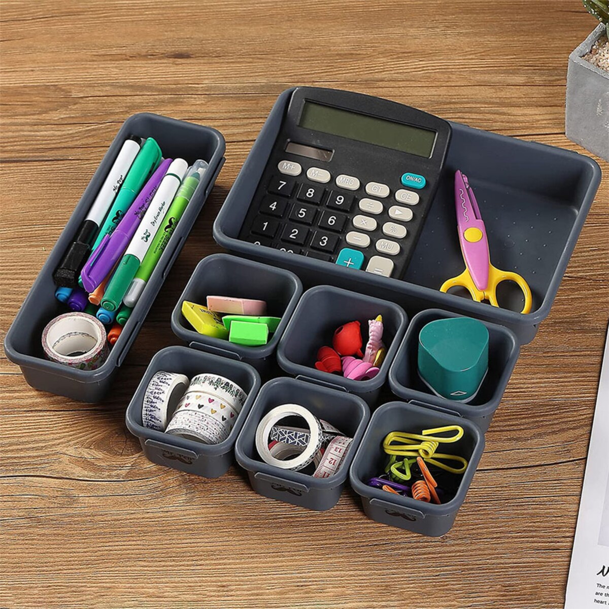 Organizer Do Szuflady 8 Elementów Biurowy Na Akcesoria