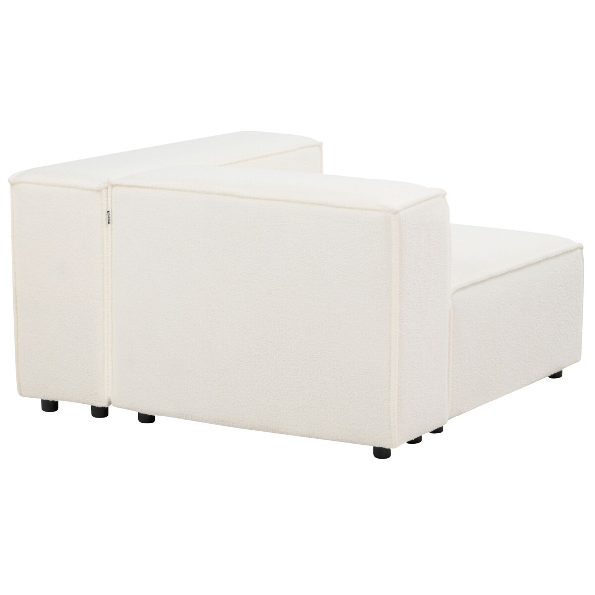 Sofa modułowa APRICA Boucle Biały dla 2 osób