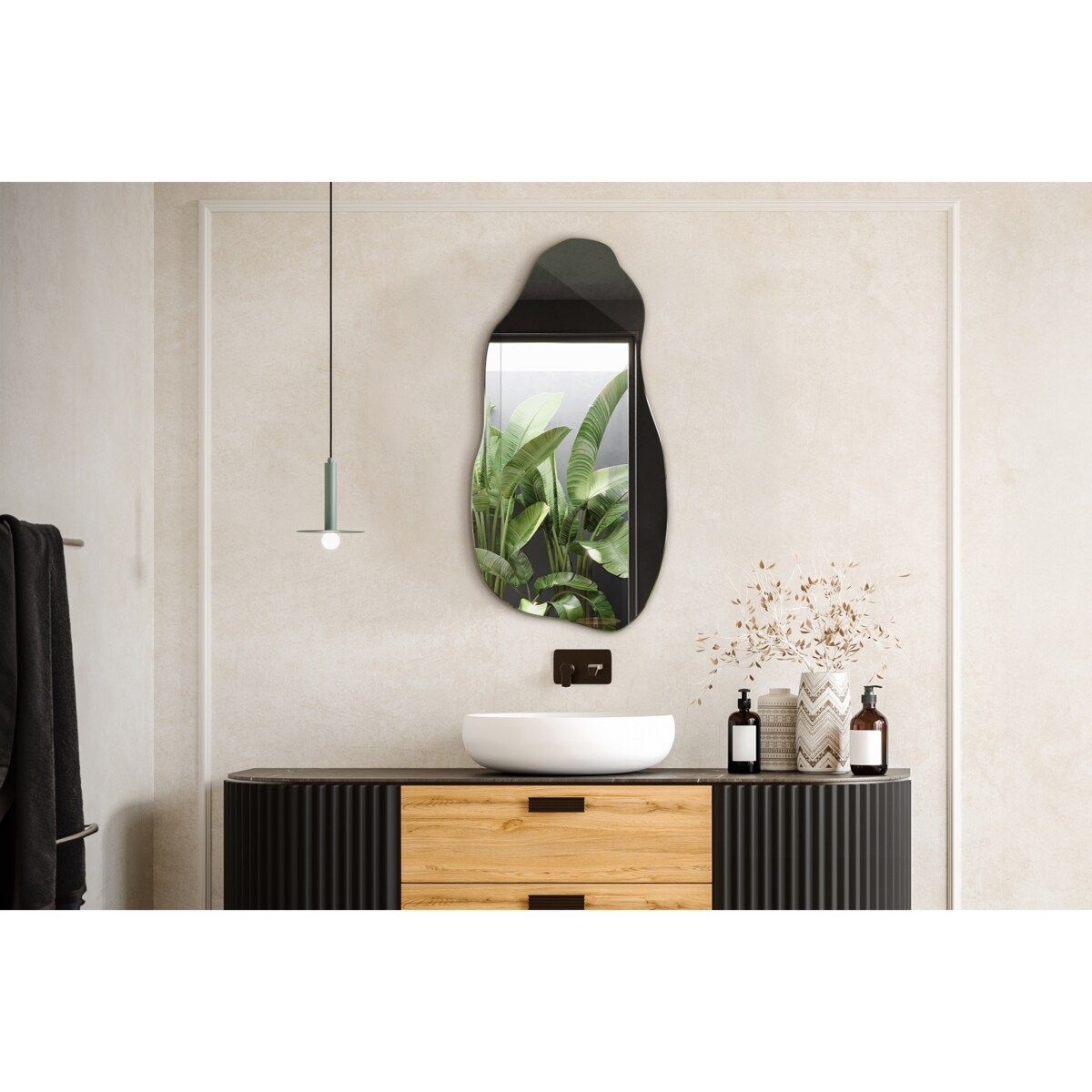 Lustro Faliste Gruszka 50x100 cm