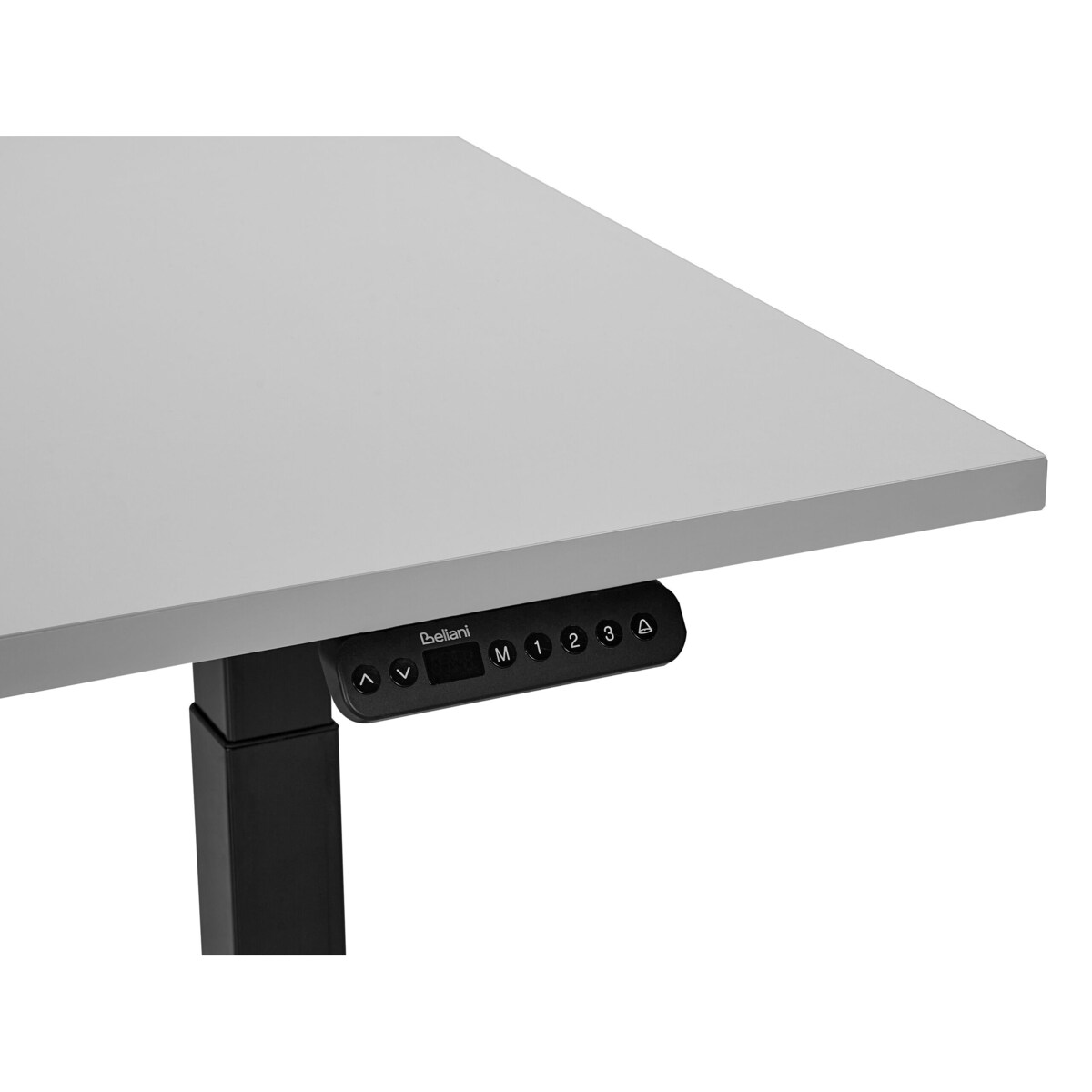 Biurko regulowane Elektryczny 120 x 72 cm Jasnoszary DESTINES Różne rozmiary