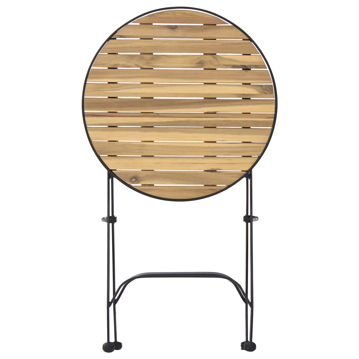 Stolik pomocniczy ogrodowy LASCARI 45 cm 45 cm Drewno akacjowe Jasnobrązowy