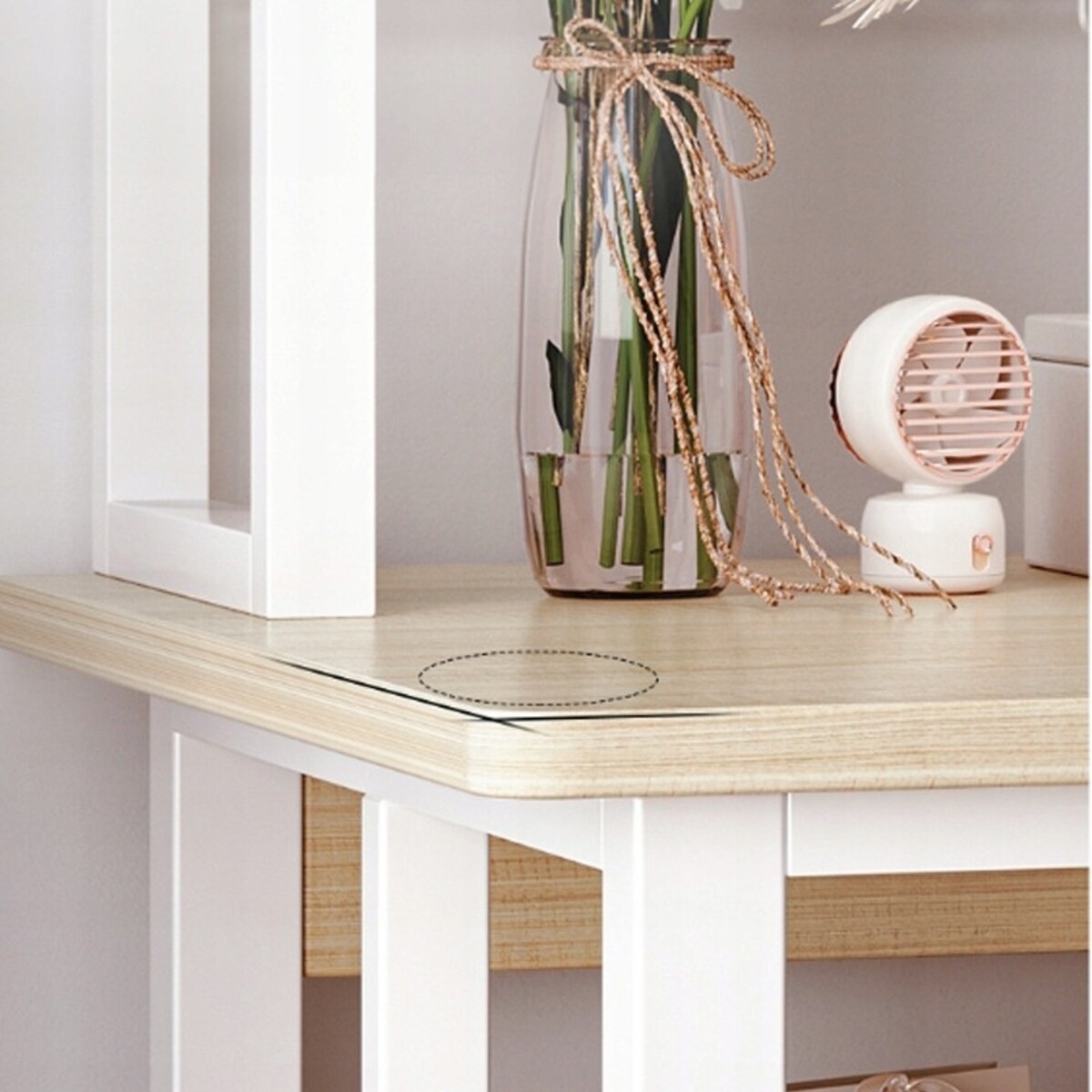 Biurko komputerowe jasny dąb laptop stolik gamingowe nowoczesne loft 120 cm