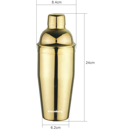 Shaker barmański do drinków koktajli 750ml złoty KLAUSBERG