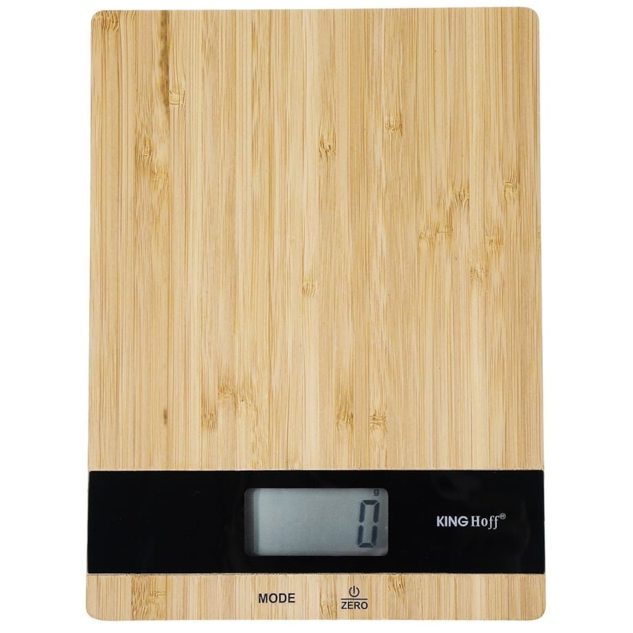 Elektroniczna waga kuchenna 1g 5kg bambus KINGHOFF