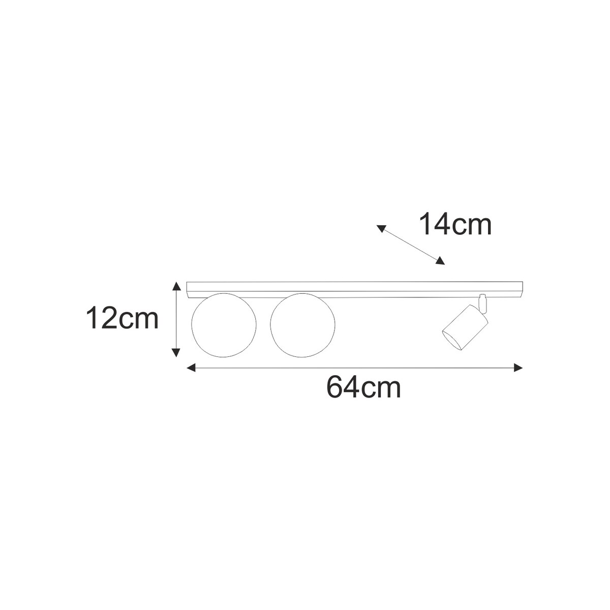 Lampa sufitowa K-5490 z serii SWING