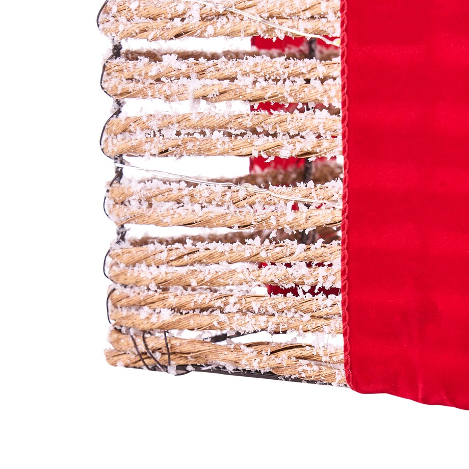 Zestaw 3 dekoracji świątecznych LED VAHTO 46/32/30 cm Prezenty świąteczne Brązowy