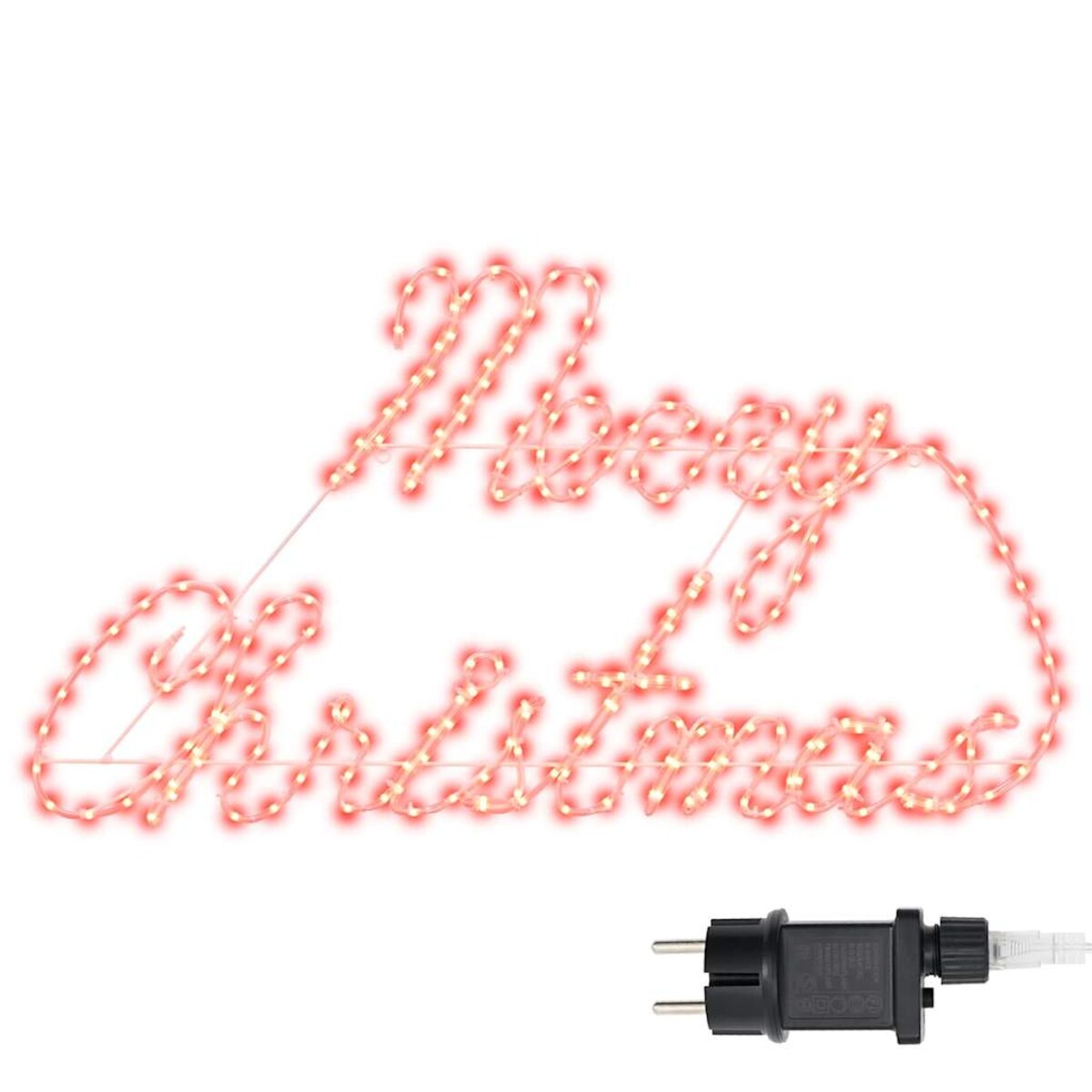 vidaXL Znak Świąteczny Czerwony 99 x 55 x 13 cm Żelazo