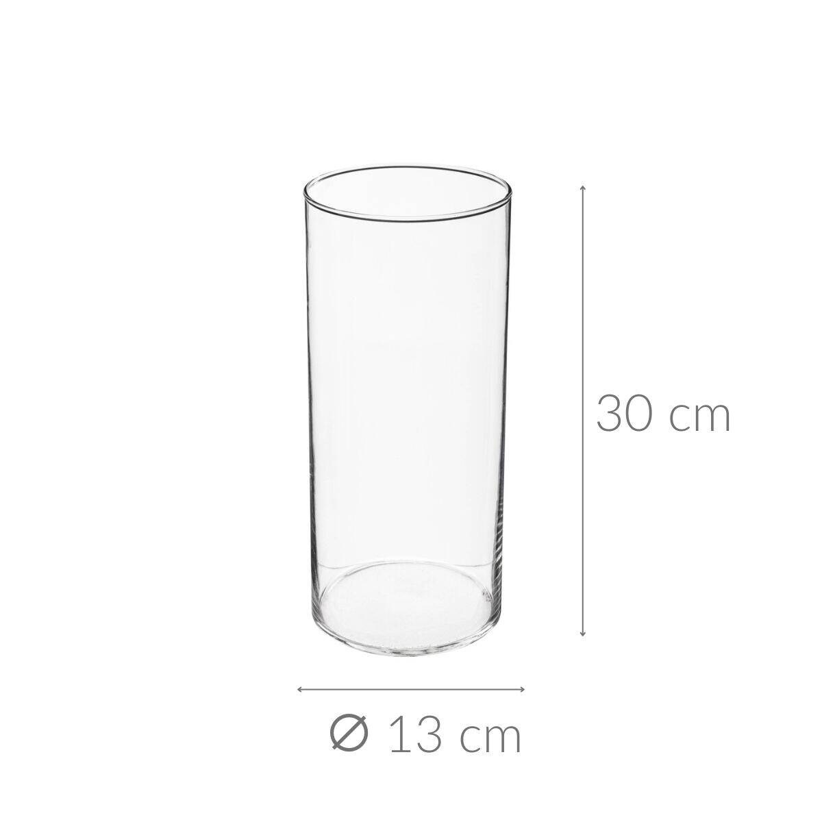 Wazon szklany CYLINDER, 30 cm