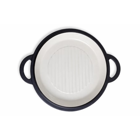 Kociołek żeliwny garnek na ognisko 2w1 emaliowany 10L grill ROSSNER