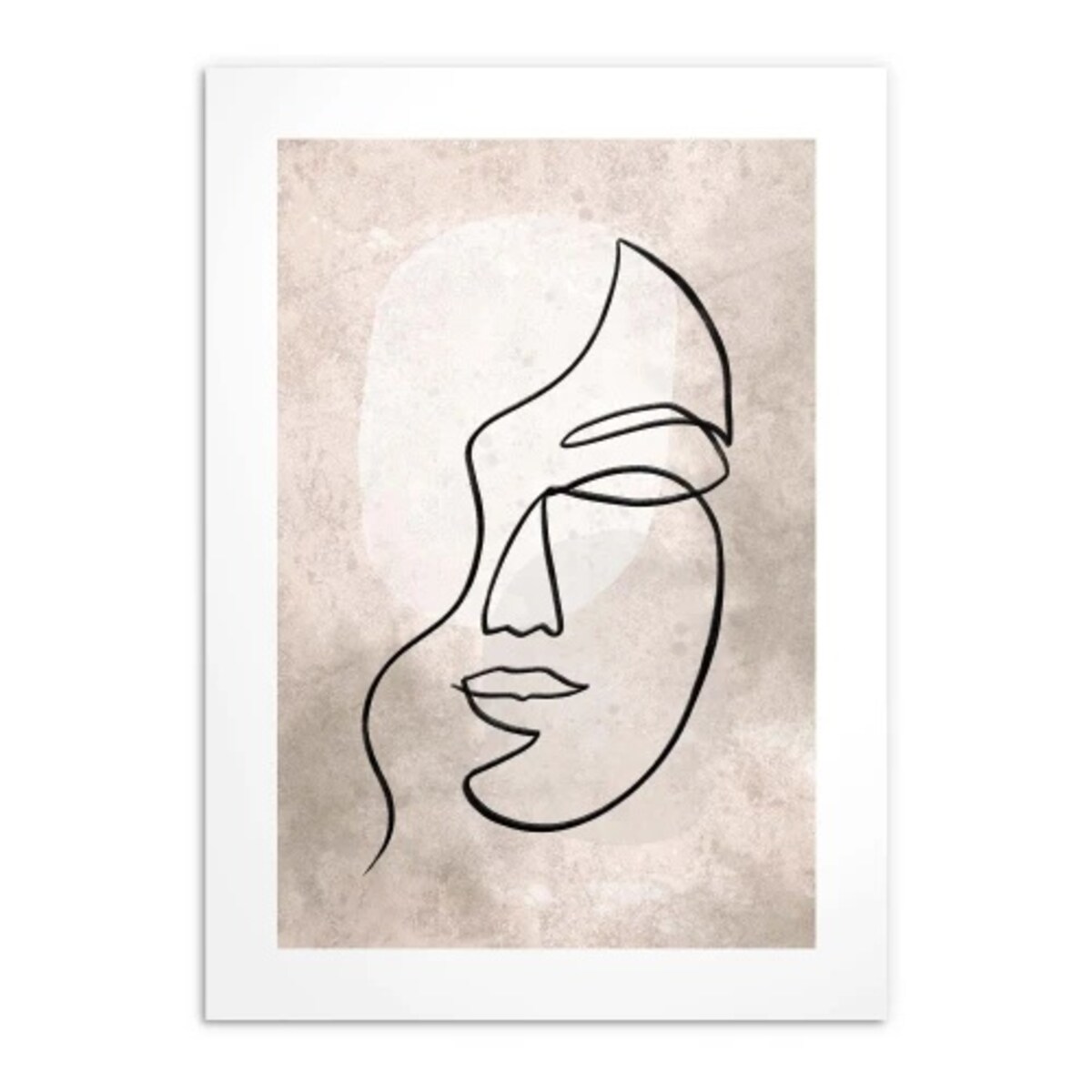 Nowoczesny Plakat Obraz ścienny na ścianę Beżowy Boho Kobieta do salonu