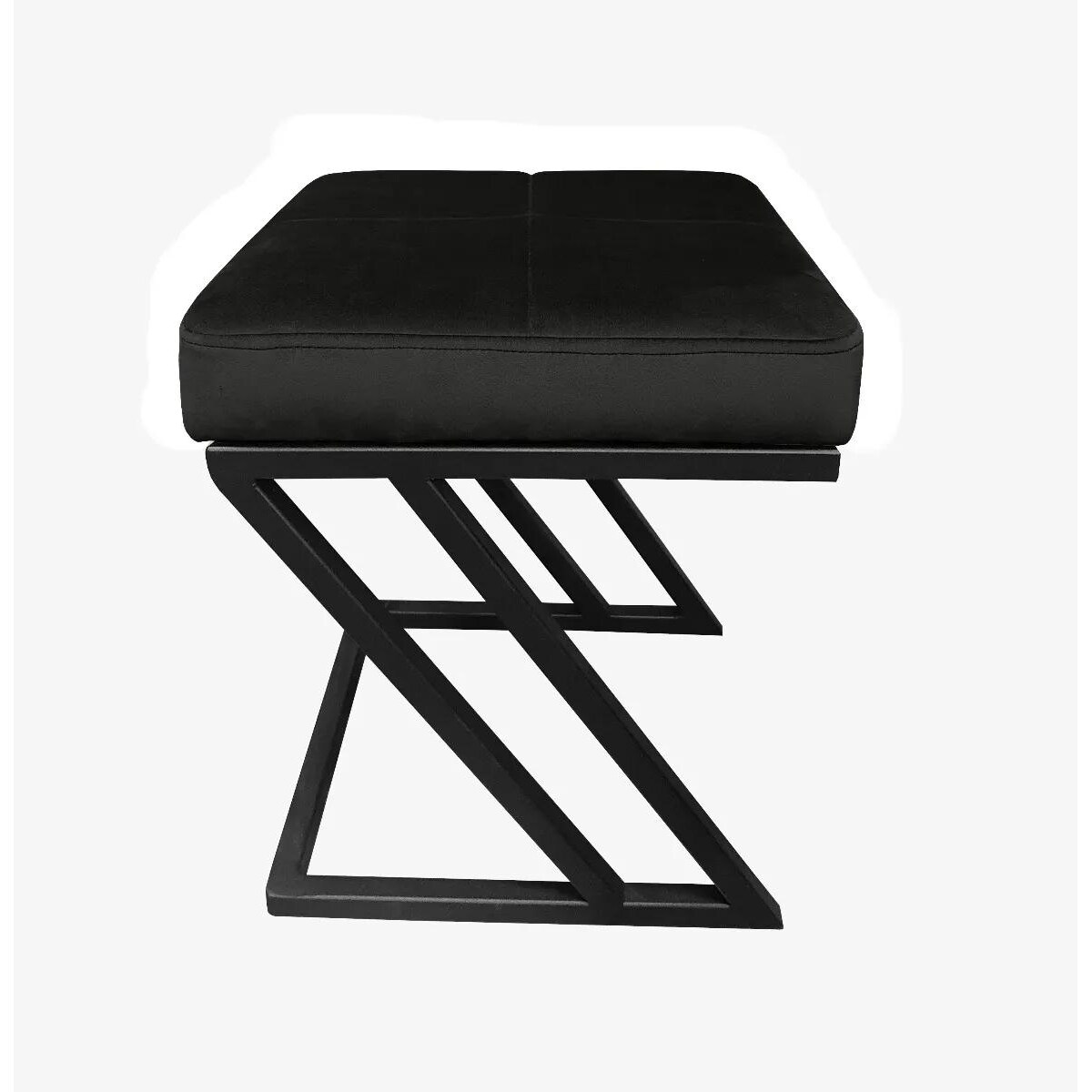 Pufa ZAZU MG VELVET czarna