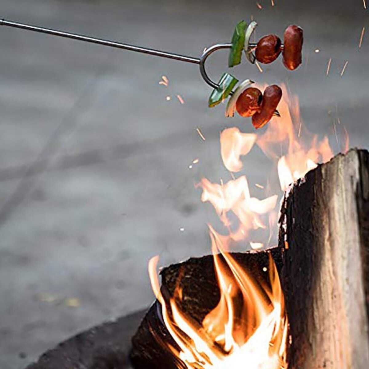Widelec Kij Teleskopowy Do Ogniska Pieczenia Kiełbasek 4 Szt.