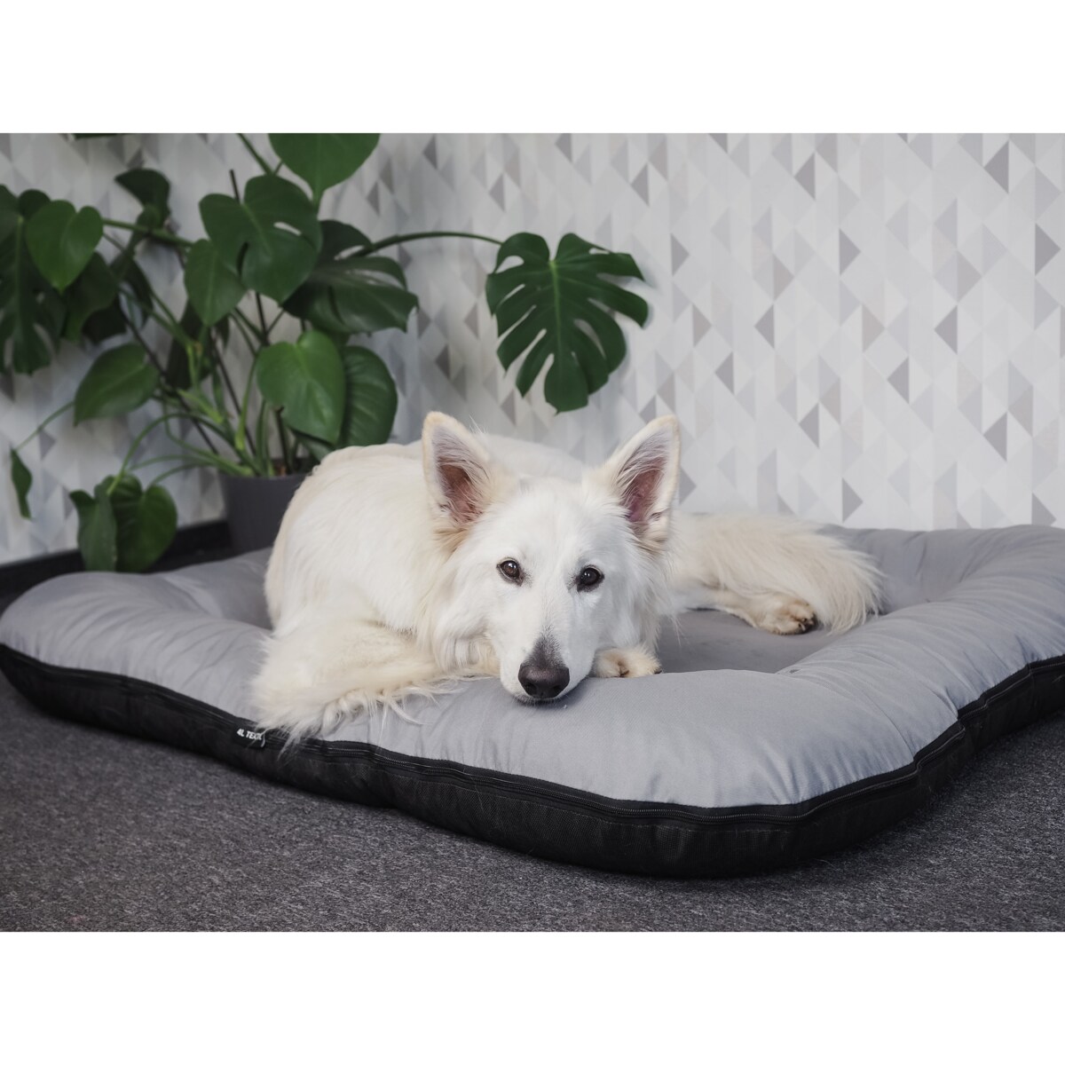 Wodoodporny materac dla psa ponton KLEO, 110x90 cm, Szary