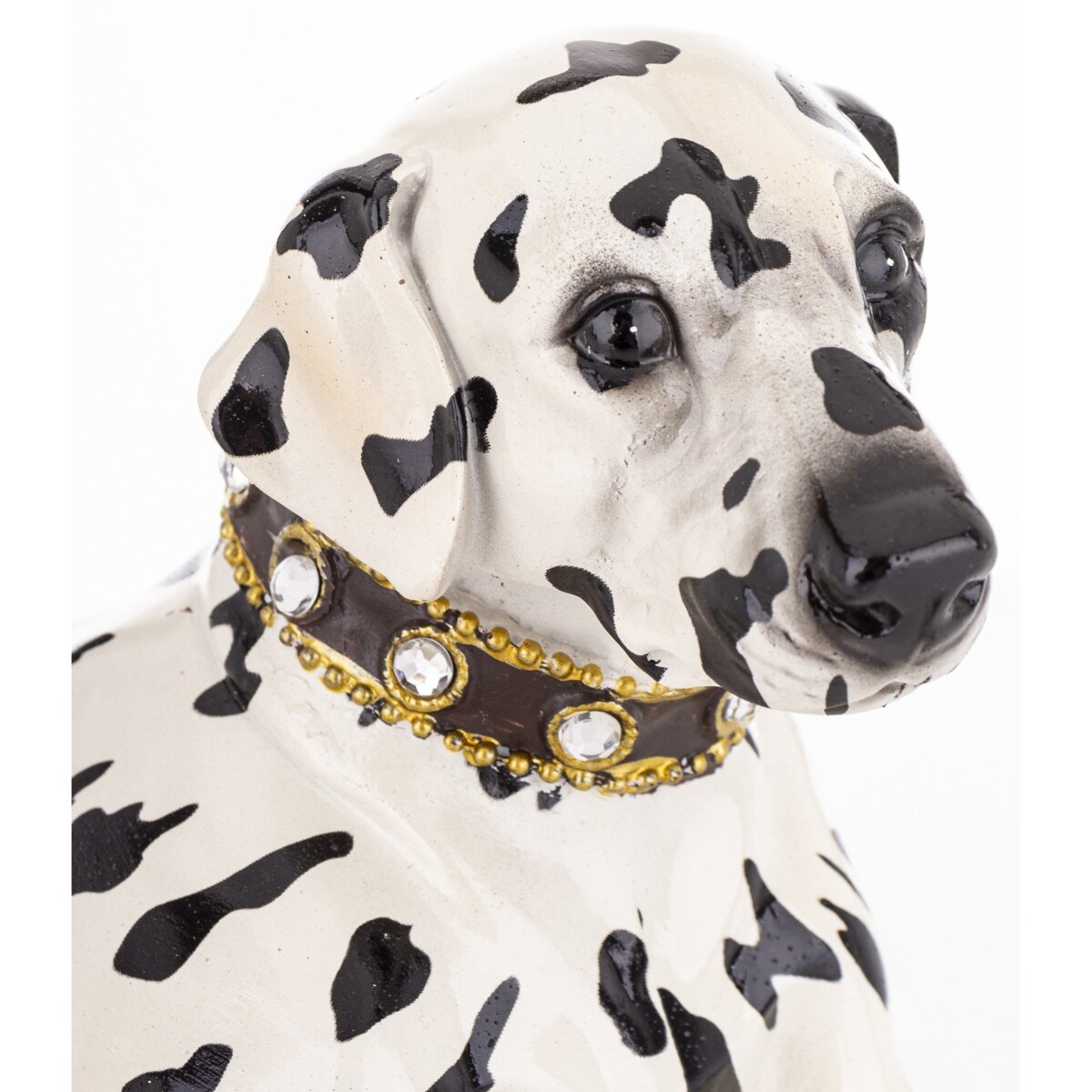 Dekoracja - figurka leżącego psa 14x31x15 cm DALMATIAN - II