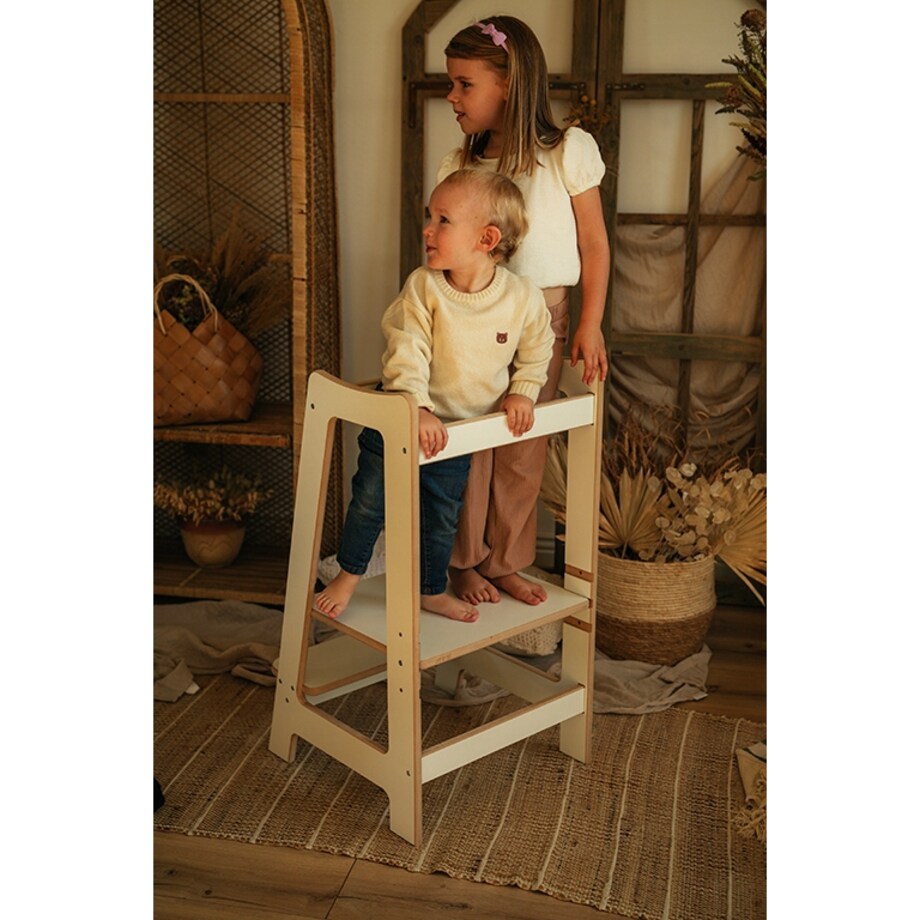 Kitchen Helper Pomocnik PODEST KUCHENNY dla Dzieci do kuchni DREWNIANY CE