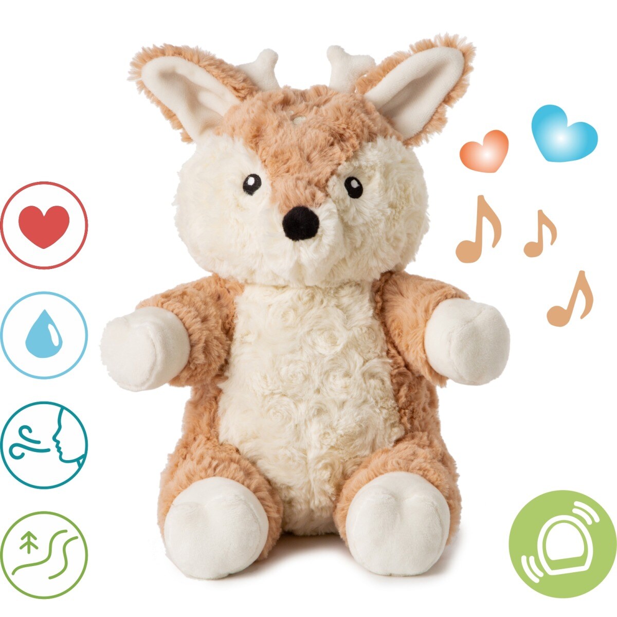 Szumiąca sarenka z czujnikiem ruchu i pozytywką - Cloud b® LoveLight Buddies Finley Fawn™