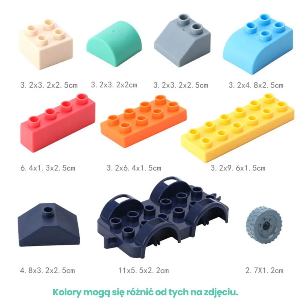 SOFT blocks - miękkie klocki konstrukcyjne 60 elementów