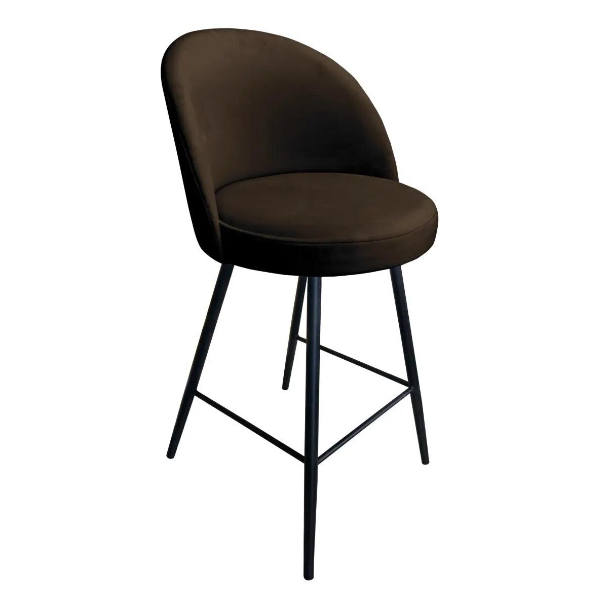 Hoker niski TANEW VELVET brązowy