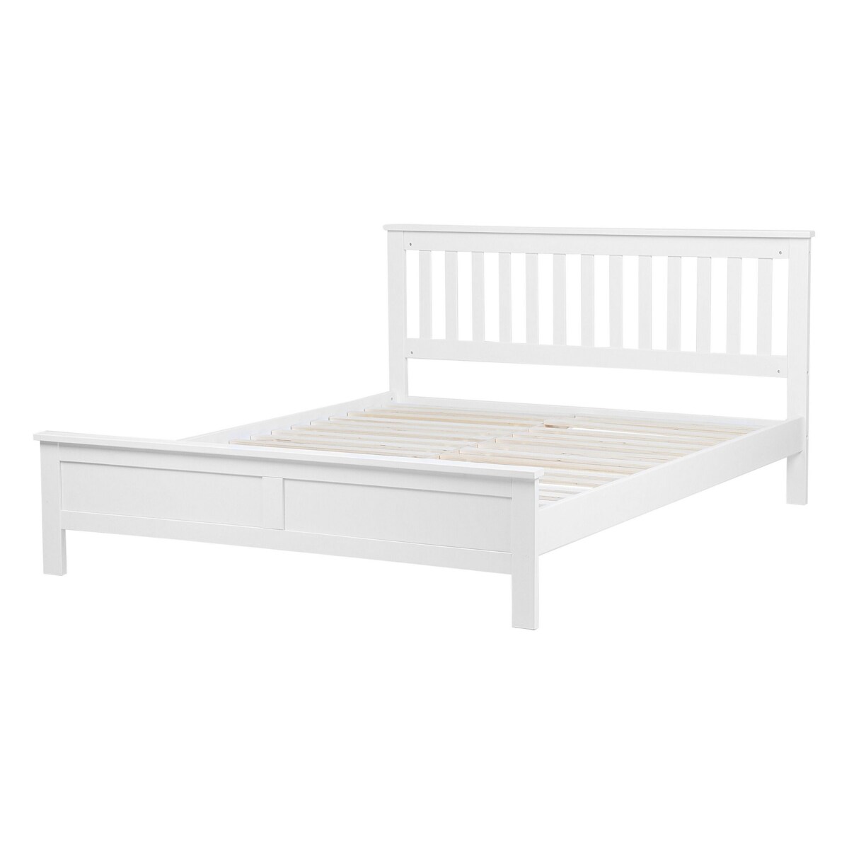 Łóżko drewniane 140 x 200 cm białe MAYENNE