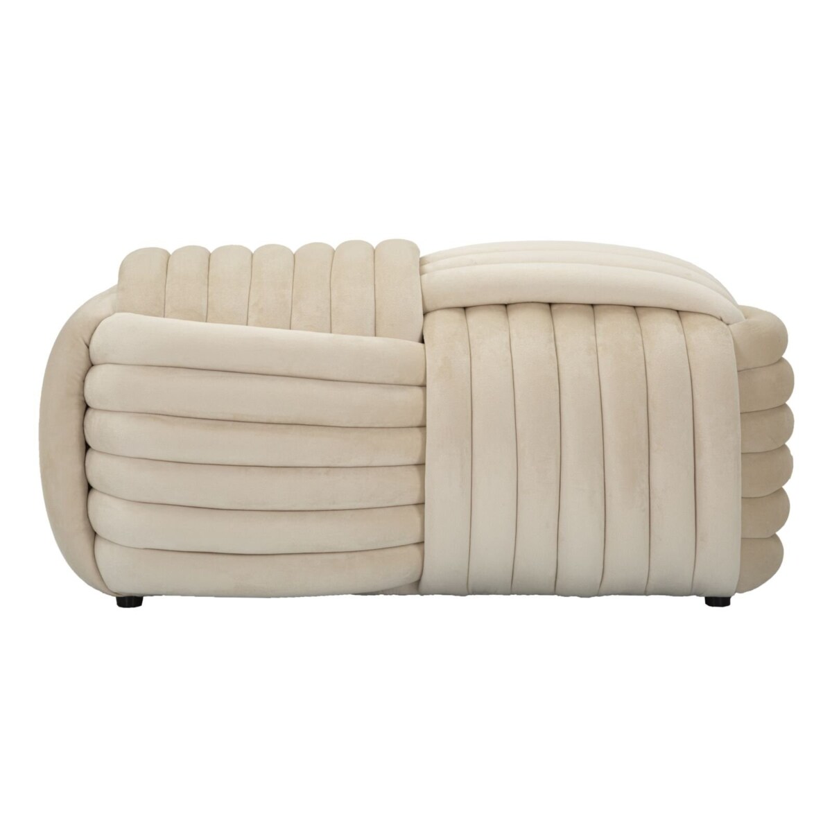 Pufa PLECIONA WELUROWA 90x45x45 cm