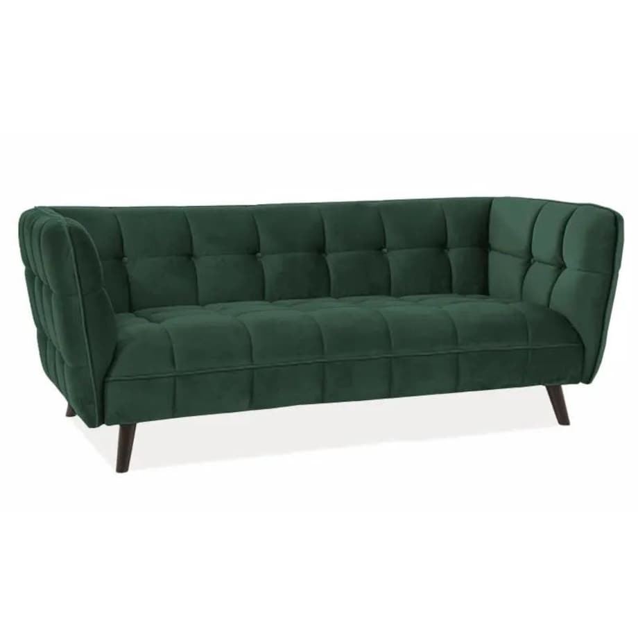 Sofa CASTELLO VELVET 3 zielona