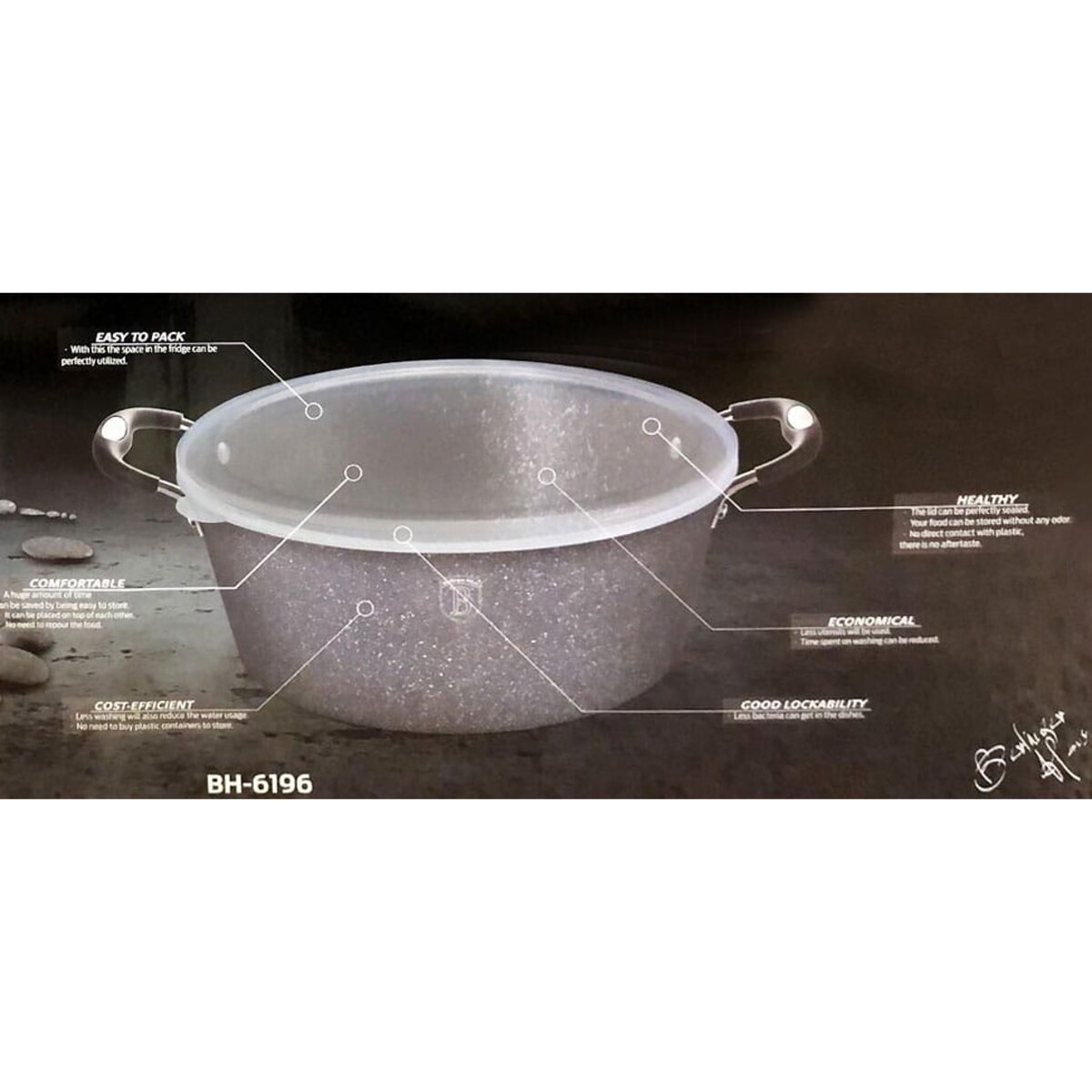 Zestaw 18 elementów garnki, patelnie, akcesoria Berlinger Haus BH-6196