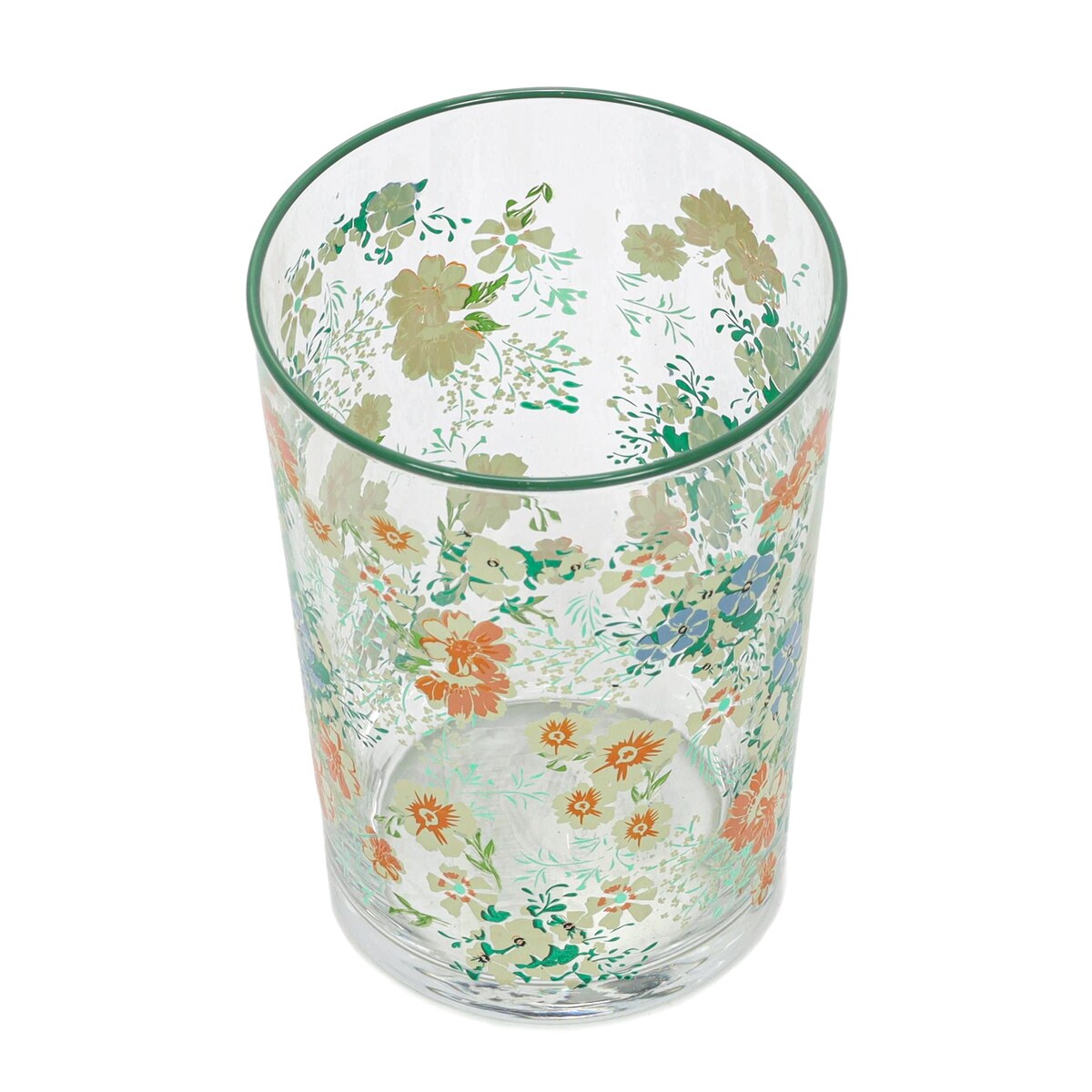 Duża szklanka w kwiatowy wzór, 510 ml