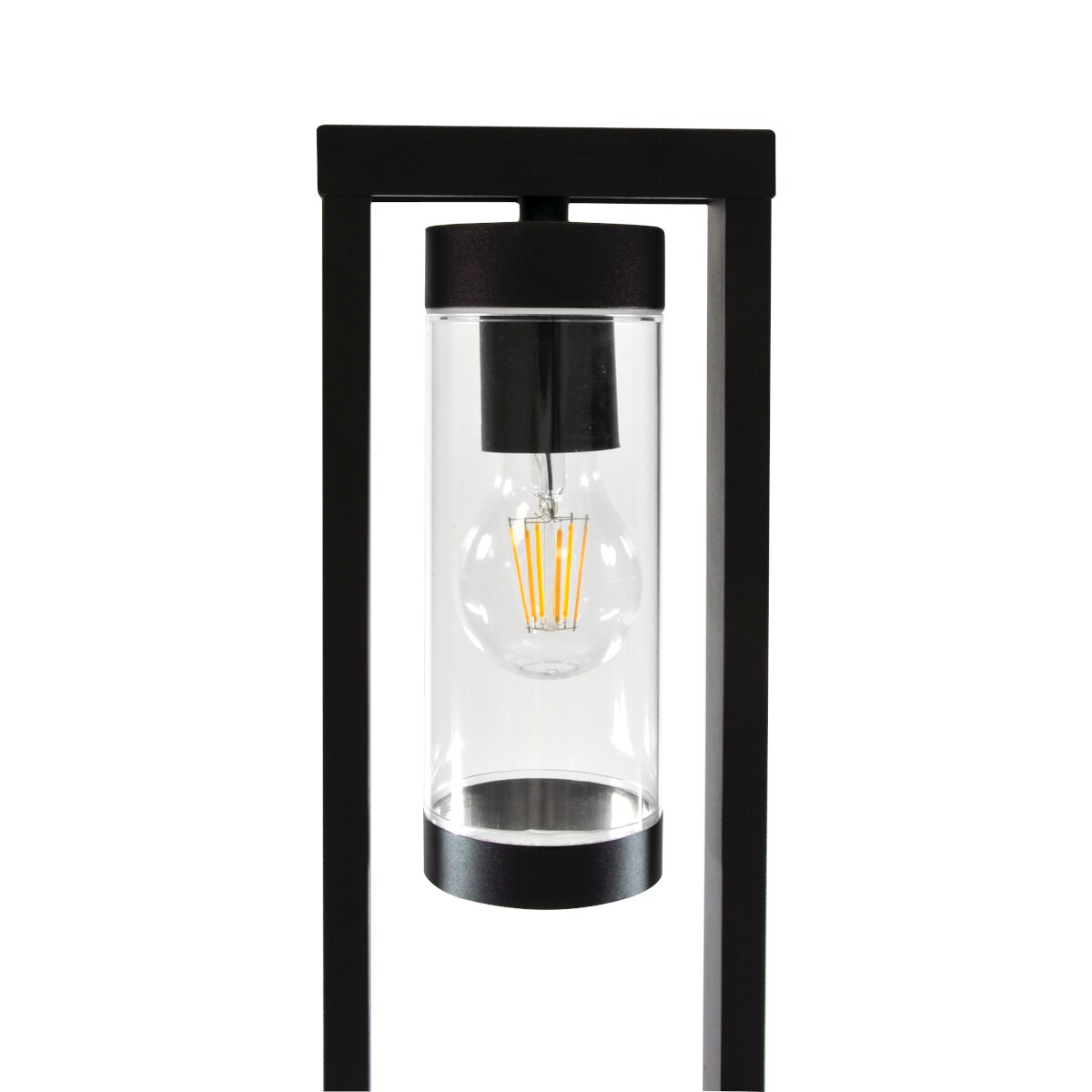 Stojąca lampa tarasowa Spectra 312358 Polux rama prostokątna IP44 czarna