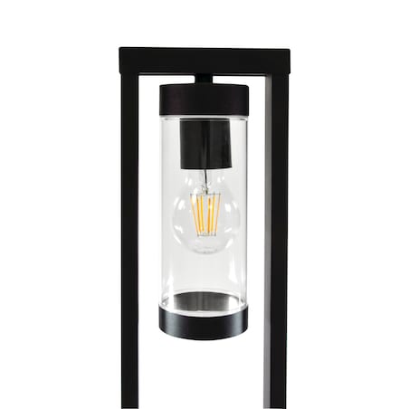 Stojąca lampa tarasowa Spectra 312358 Polux rama prostokątna IP44 czarna