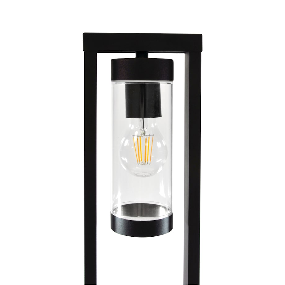 Stojąca lampa tarasowa Spectra 312358 Polux rama prostokątna IP44 czarna